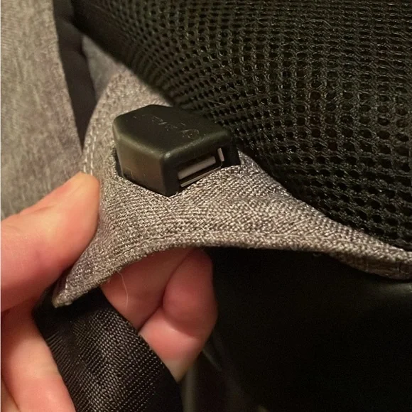 Waterproof backpack with portable charger port